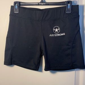 Just Strong brand weightlifting shorts